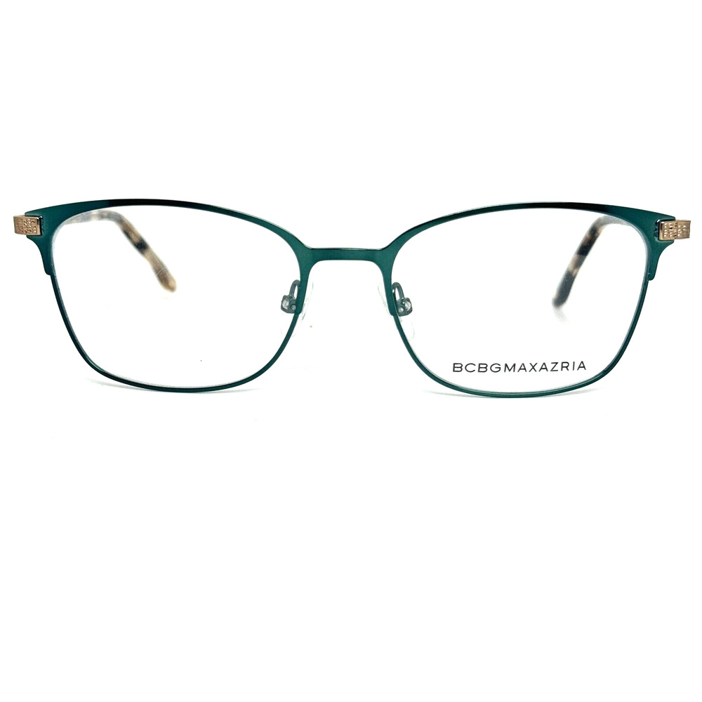 BCBGMAXAZRIA TRINA Emerald Gunmetal EYEGLASSES FRAME 49-16-130mm h14116